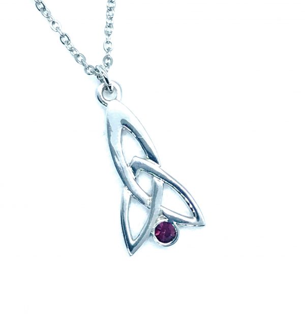 Celtic Fuchsia Amethyst Pendant