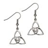 Celtic Crinan Knot Earrings Crystal