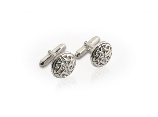 Celtic Trinity Knotwork 925 Sterling Silver Cufflinks