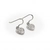 Celtic Knotwork Heart Drop Earrings