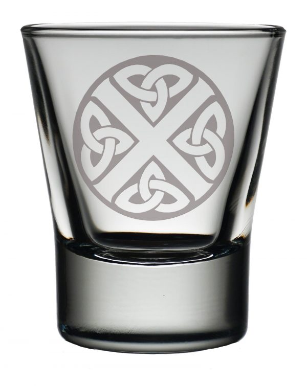 Celtic Saltire Dram Glass