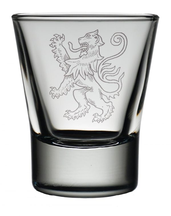 Lion Rampant Dram Glass