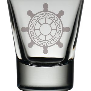 Ships Helm Dram Glass