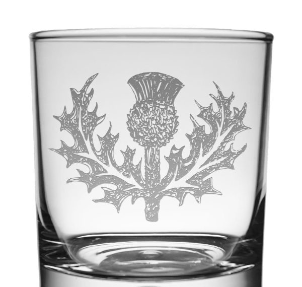 Traditional Scottish Thistle Whisky Tumbler