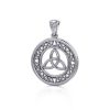 Celtic Trinity Knot 925 Sterling Silver Pendant By Peterstone (TPD711)