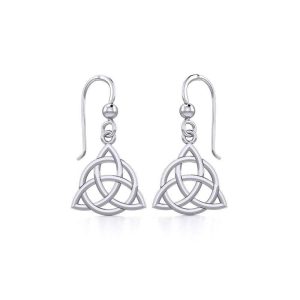 Celtic Triquetra Hoop Earrings