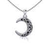 Celtic Triquerta Crescent Moon Pendant