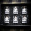 6 Dram glasses engraved in our Nautical Theme.