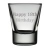 Happy 18th Birthday Dram Glass