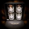 Set Of Four Whisky Glasses Engraved In Our Nautical Theme