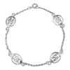 Celtic Oval Knots Silver Bracelet 0421