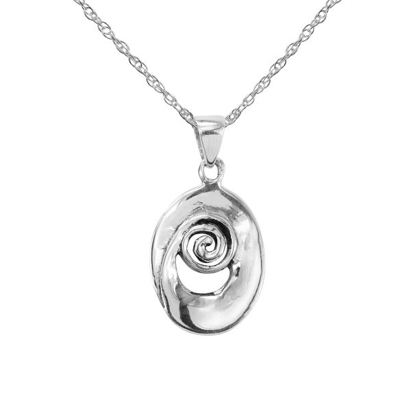 Celtic Spiral 925 Sterling Silver Pendant 'Iseabeal' 9254