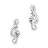 Music Clef 925 SerlingnSilver Stud Earrings (9946)